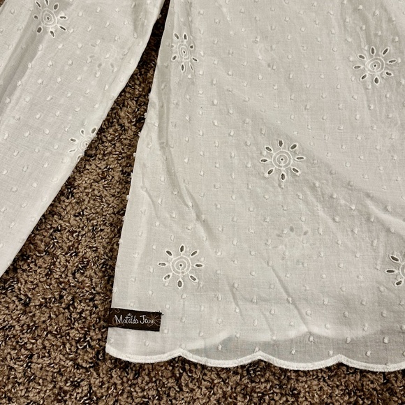 NWT Matilda Jane Snow Globe Tunic Blouse Eyelet Dotted Swiss Floral Cottagecore - Picture 5 of 5